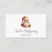 Retro Kerstmis Sinterklaas Visitekaartje (Voorkant)