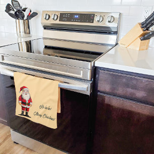 Retro Kerstmis Theedoek