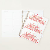 Retro Kerstmis Typografie Planner (Display)