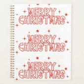 Retro Kerstmis Typografie Planner (Voorkant)