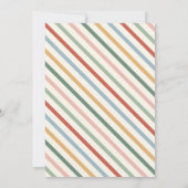 Retro Kerstmis Ugly Sweater Party Invitation Kaart (Achterkant)