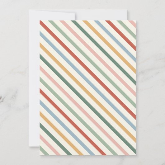 Retro Kerstmis Ugly Sweater Party Invitation Kaart (Achterkant)