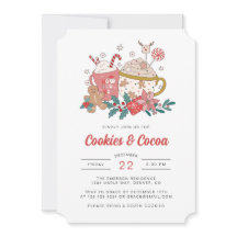 Retro Kerstmis Uitnodiging