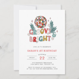 Retro Kerstmis Verjaardag Kaart