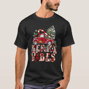 Retro Kerstmis  Vibes Truck Groovy M T-shirt