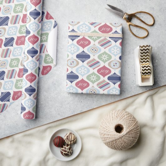 Retro Kerstmis Vintage Luxe Cadeaupapier (Crafts)