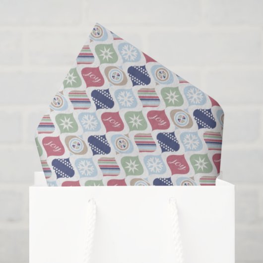 Retro Kerstmis Vintage Luxe Tissuepapier (Cadeauzakje)