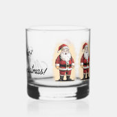 Retro Kerstmis Whisky Glas (Achterkant)
