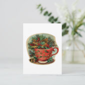 Retro Kerstmug Stilleven Briefkaart (Staand voorkant)