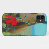 retro kerstpaard Case-Mate iPhone case (Achterkant (horizontaal))