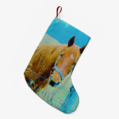 Retro-kerstpaard Kleine Kerstsok (Voorkant (Hangend))