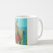 retro kerstpaard koffiemok (Voorkant rechts)