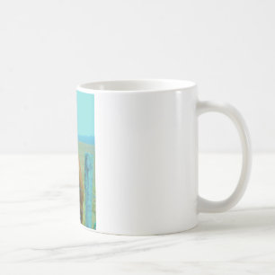 retro kerstpaard koffiemok