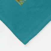 Retro kerstpaard met rode boog fleece deken (Hoek)