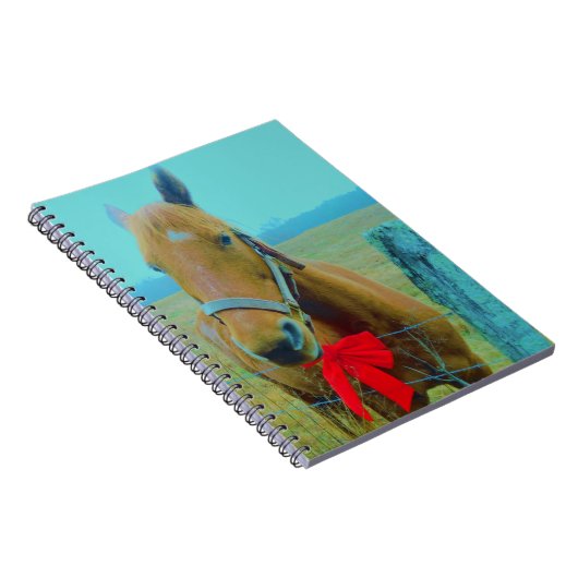 retro kerstpaard notitieboek (Rechterzijde)