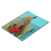 retro kerstpaard notitieboek (Linkerzijde)