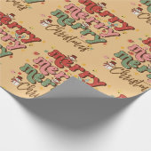 Retro-kerstpapier Cadeaupapier (Hoek)