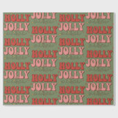 Retro-kerstpapier Cadeaupapier (Vlak)