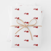 retro-kerstpapier en rendierpapier inpakpapier vel (In situ)