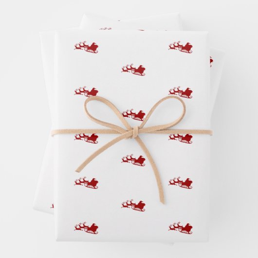 retro-kerstpapier en rendierpapier inpakpapier vel (In situ)