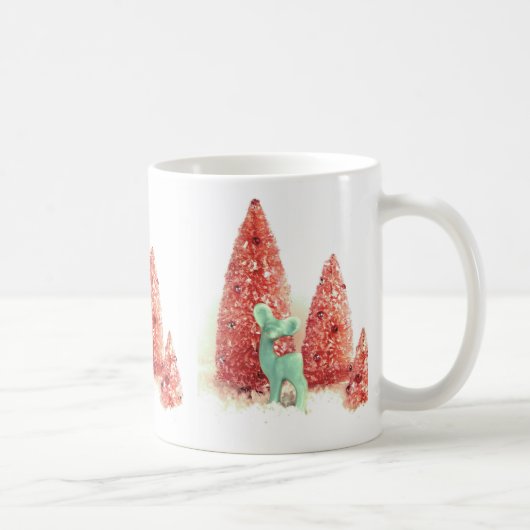 Retro kerstpas koffiemok (Rechts)
