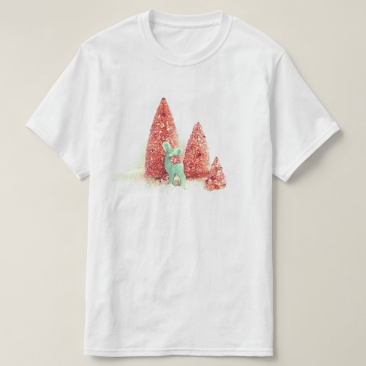 Retro kerstpas t-shirt (Design voorkant)