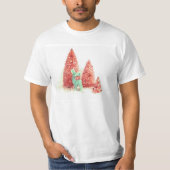 Retro kerstpas t-shirt (Voorkant)