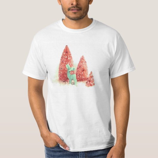 Retro kerstpas t-shirt (Voorkant)