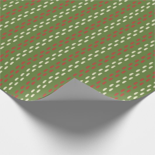 Retro kerstpatronen cadeaupapier (Hoek)