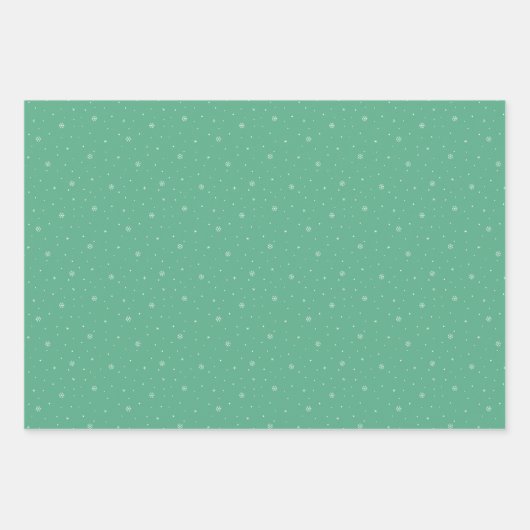 Retro kerstpatronen in rood, roze en groen inpakpapier vel (Voorkant 2)