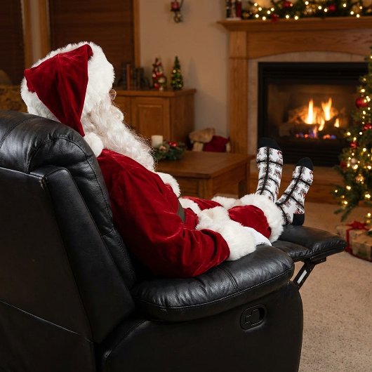 Retro Kerstpatroon Sokken