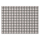 Retro kerstpatroon tafelkleed (Voorkant (Horizontaal))