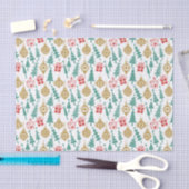 Retro-kerstpatroon Tissuepapier (Craft)
