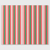 Retro Kerstpatroon Vrolijke Kerstvakantie Cadeaupapier (Vlak)