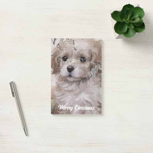 Retro-kerstpop Post-it® Notes (Kantoor)