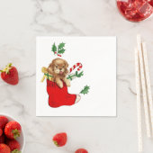 Retro-kerstpop Servet (Insitu)