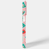Retro Kerstpostzegels Case-Mate iPhone Case (Achterkant / Rechts)