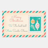 Retro Kerstpostzegels Labels - Ballen (Voorkant)