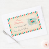 Retro Kerstpostzegels Labels - Happy Boy (Envelop)