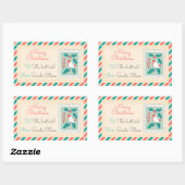Retro Kerstpostzegels Labels - Joy (Vel)