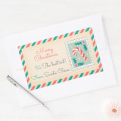 Retro Kerstpostzegels Labels - Snoep (Envelop)