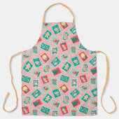 Retro Kerstpostzegels Schort (Voorkant)