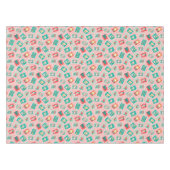 Retro Kerstpostzegels Tafelkleed (Voorkant (Horizontaal))