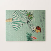 Retro-kerstpuzzel Legpuzzel (Horizontaal)