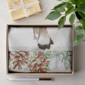 Retro-kerstreces en snoepriet tissuepapier (Geschenk)