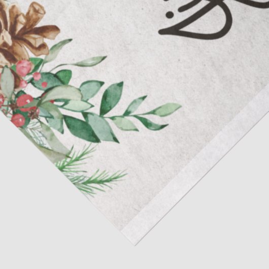 Retro-kerstreces en snoepriet tissuepapier (Detail)