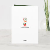  Retro Kerstrendier Vakantie tekst toevoegen Feestdagen Kaart (Achterkant)