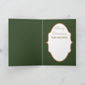  Retro Kerstrendier Vakantie tekst toevoegen Feestdagen Kaart (Binnen)