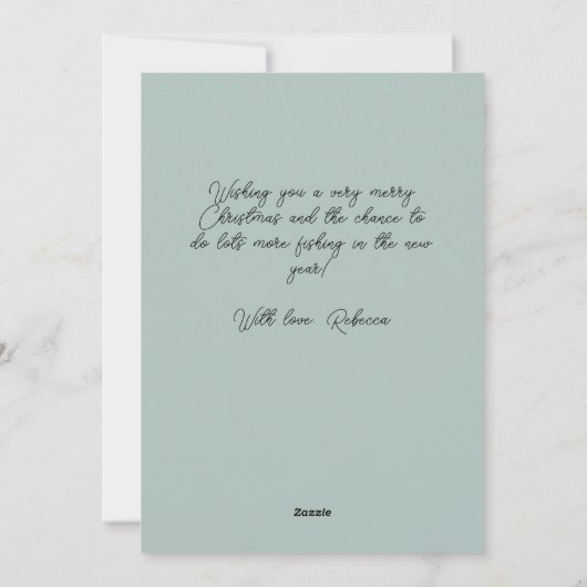 Retro kerstriet Bow Holly Berries Greetings Feestdagenkaart (Achterkant)