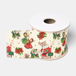 Retro Kerstschoonheden  Grosgrain Lint